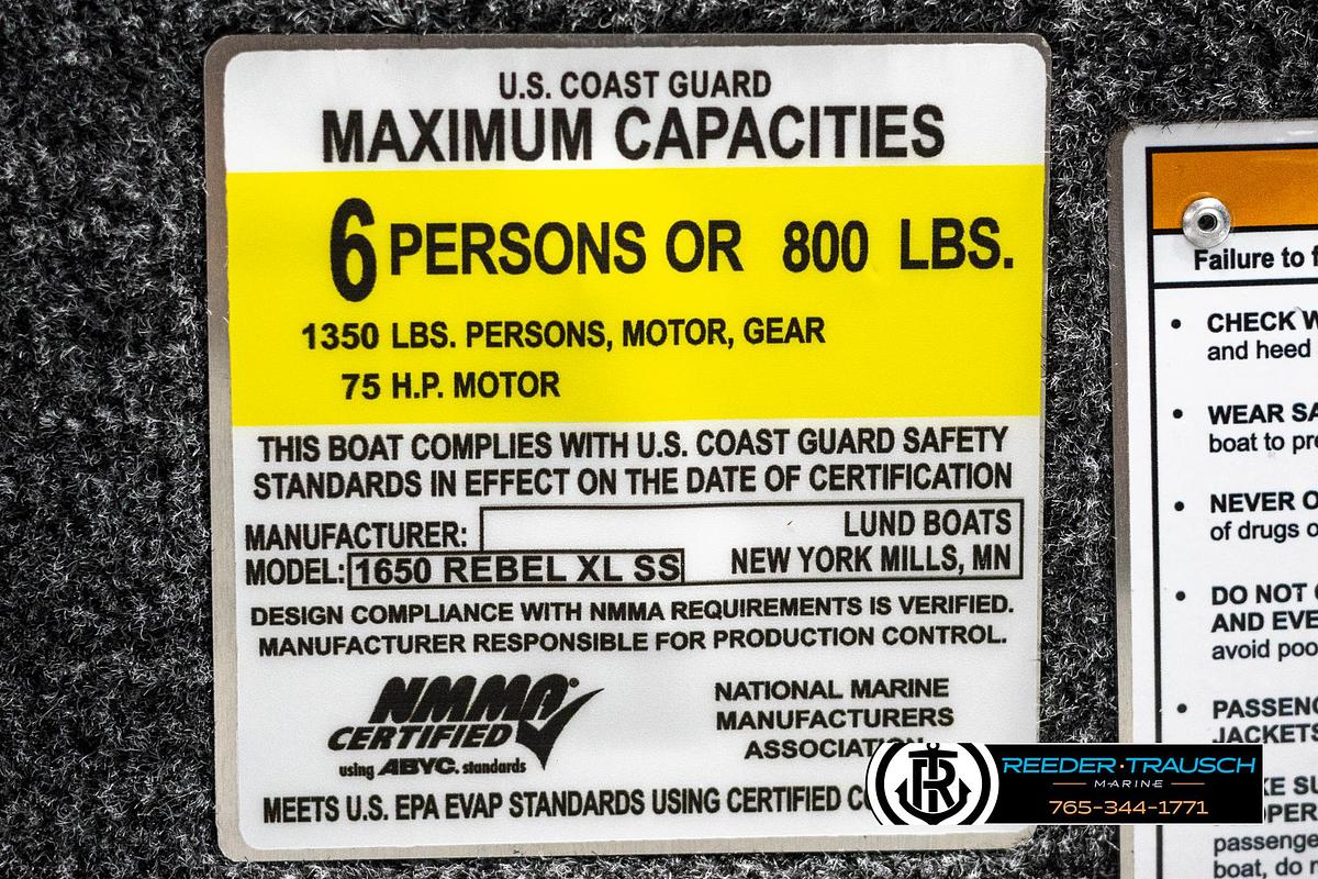 2025 Lund 1650 Rebel XL SS