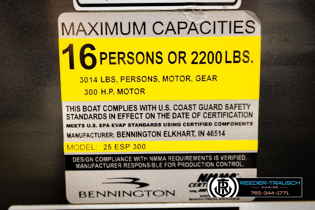 Used 2015 Bennington 2575 RCWL