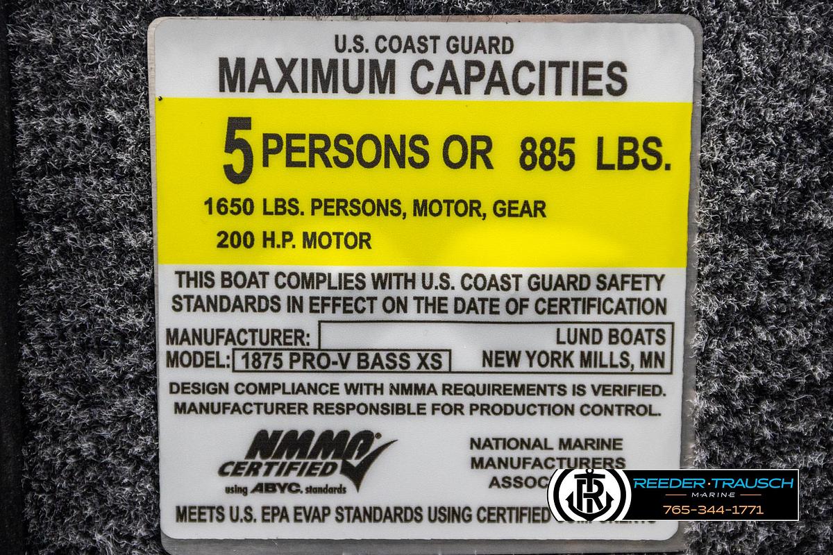 2025 Lund 1875 Pro V Bass XS