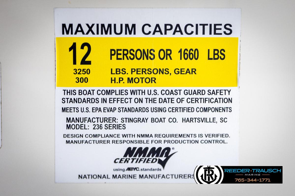 Used 2020 Stingray 236 CC