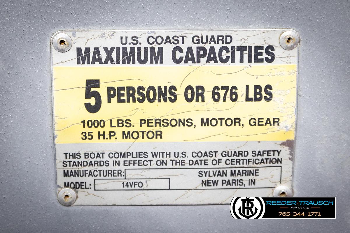Used 1993 Sylvan 14 VFO