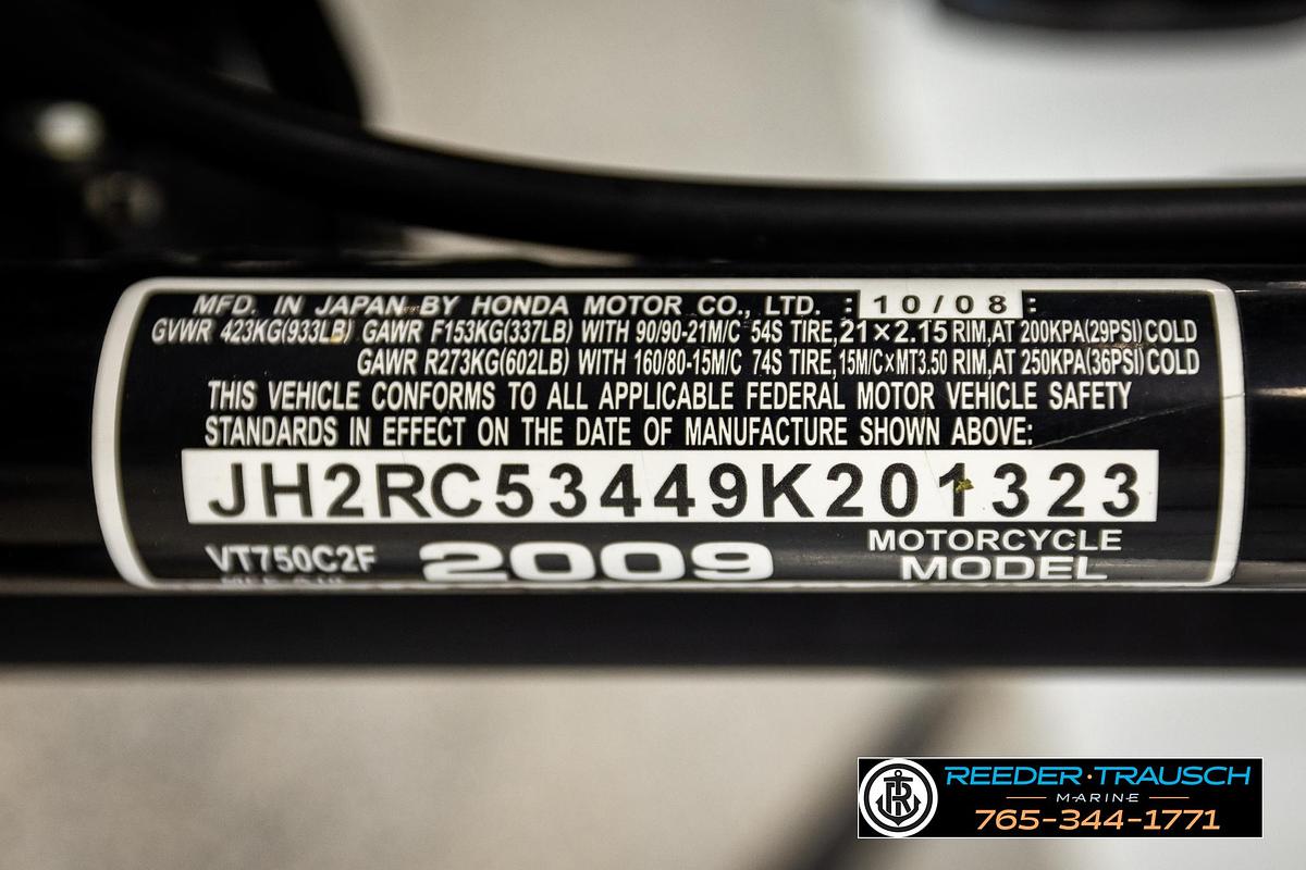 Used 2009 Honda VT 750 C2F