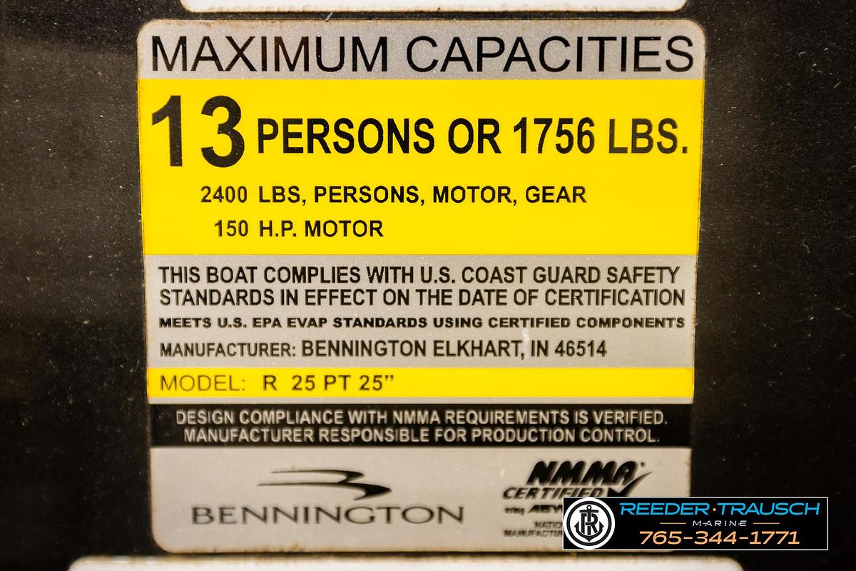 Used 2013 Bennington 2550 RSR