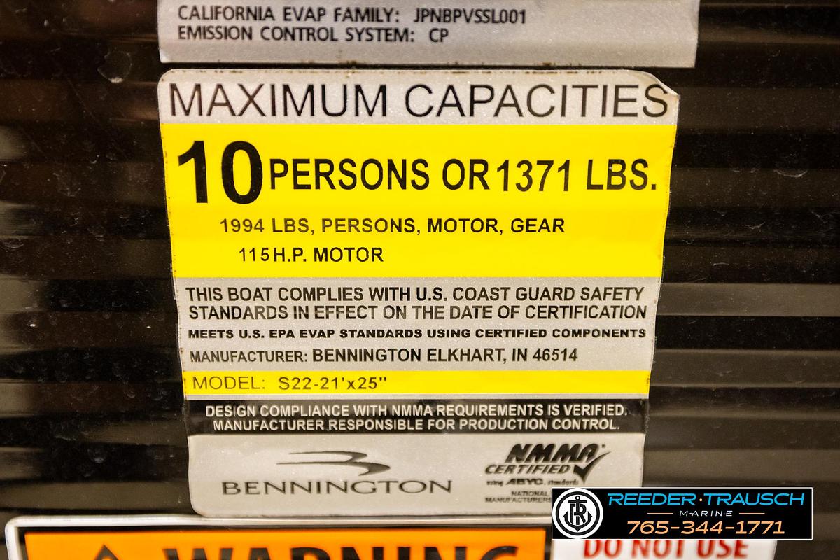 Used 2018 Bennington SX RF