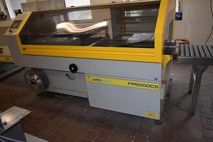 Used SmiPack  FP8000CS shrink wrapping machine with heat tunnel T652  FP8000CS  and  T652