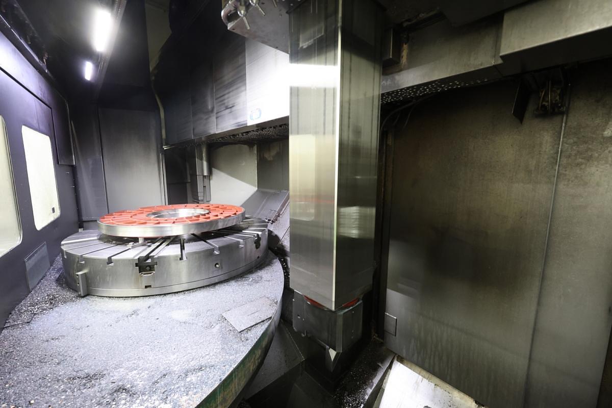 Used Pietro Carnaghi AC 20 TM-1800 Single Column CNC Vertical Boring & Milling Machine with Live Spindle Table C-Axis & 2 Pallet Changer