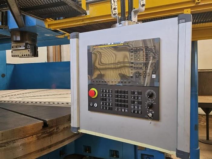 Refurbished ACME Double Ram CNC Vertical Boring & Milling Machine with Live Spindle & Table C-Axis