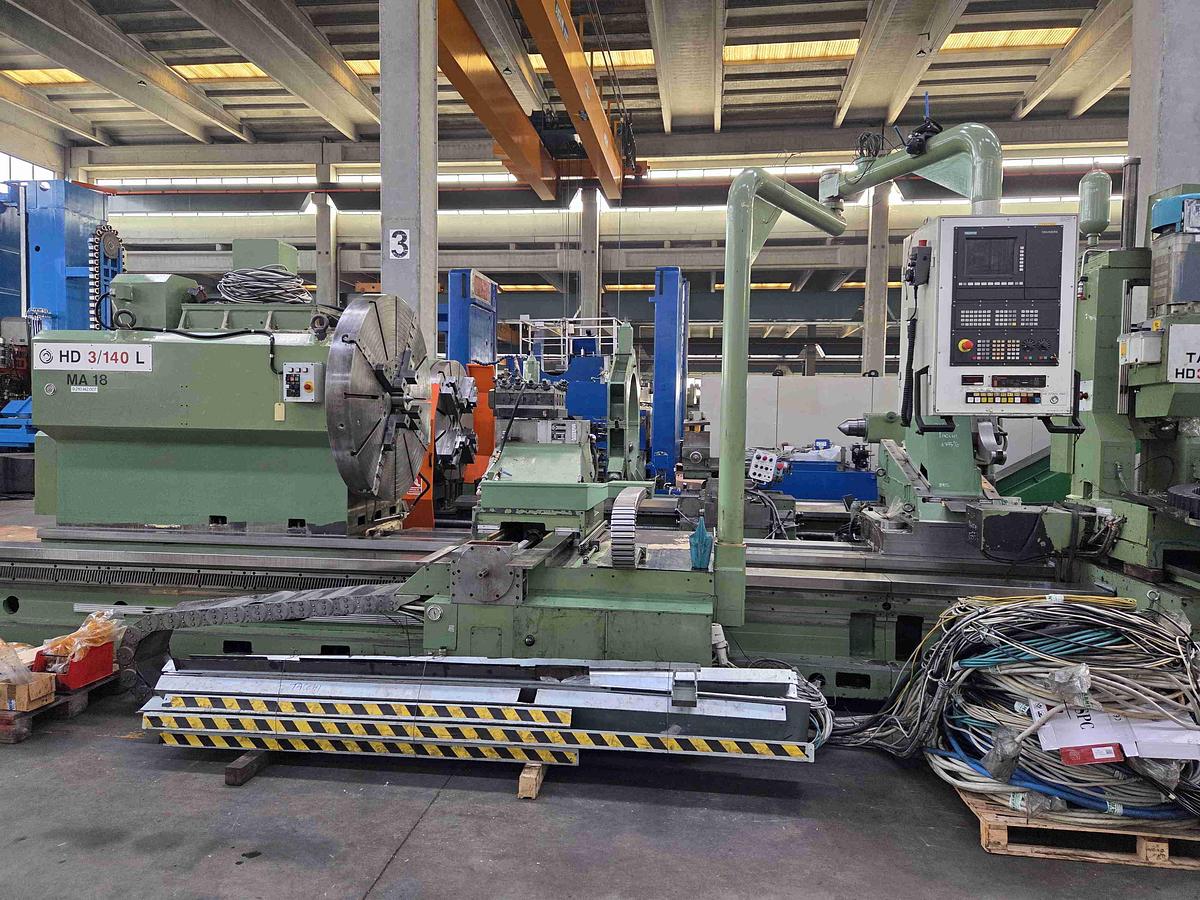 Used Tacchi HD3 / 140L CNC Horizontal Lathe with Live Spindle Milling Tower & C-Axis