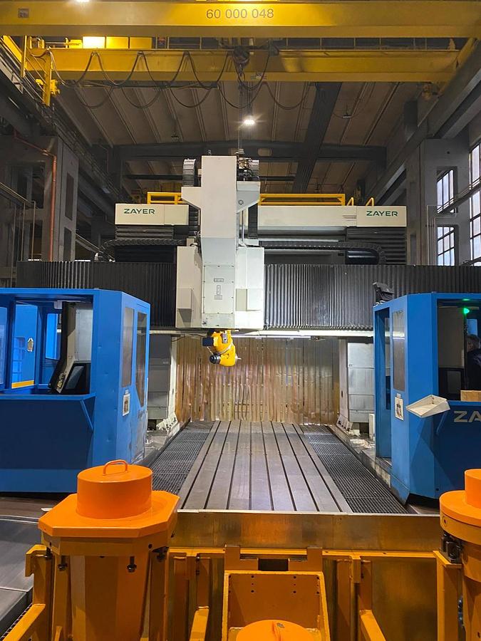 Used Zayer GMCU 10000-AR CNC Gantry Type Double Column Milling Machine