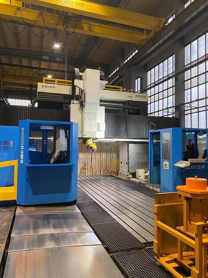 Used Zayer GMCU 10000-AR CNC Gantry Type Double Column Milling Machine