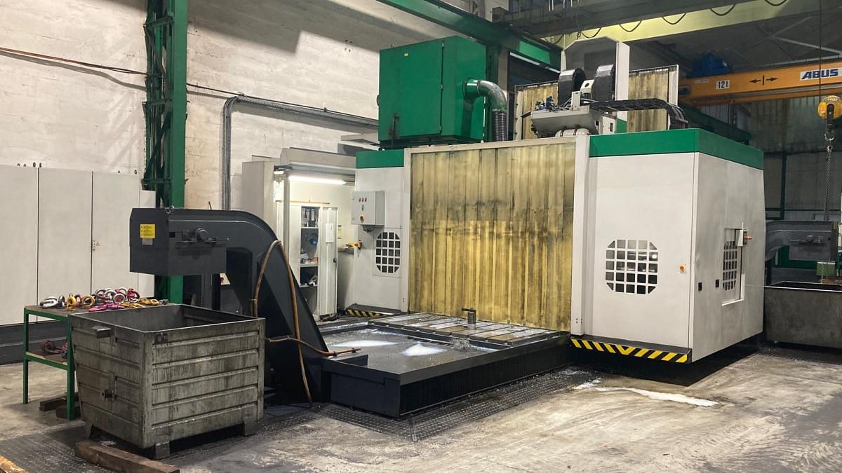 Used Unisign Uniport 6000 CNC Double Column Gantry Mill with Vertical Turning & Boring