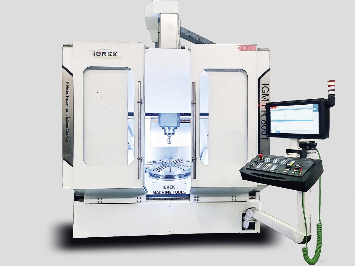 Used Igrek FR 800T CNC 5-Axis Milling & Turning Center with Tilting Table