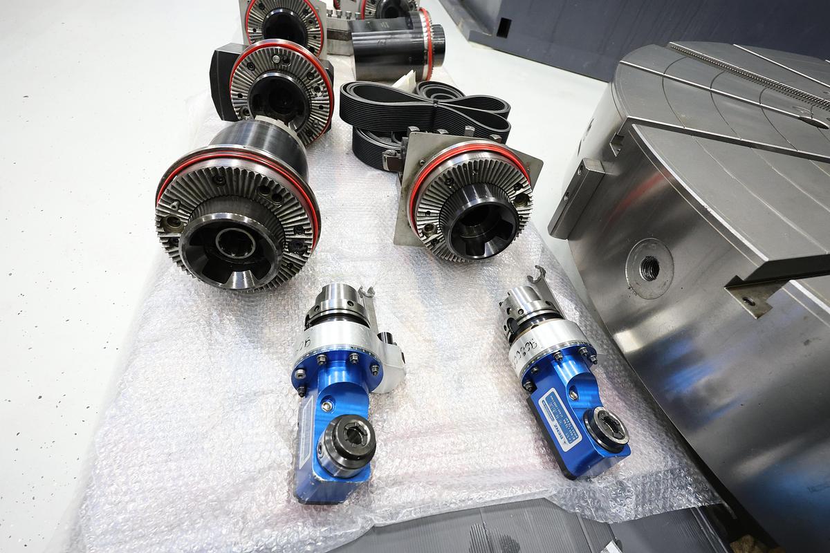 Used Pietro Carnaghi AC 20 TM-1800 Single Column CNC Vertical Boring & Milling Machine with Live Spindle Table C-Axis & 2 Pallet Changer