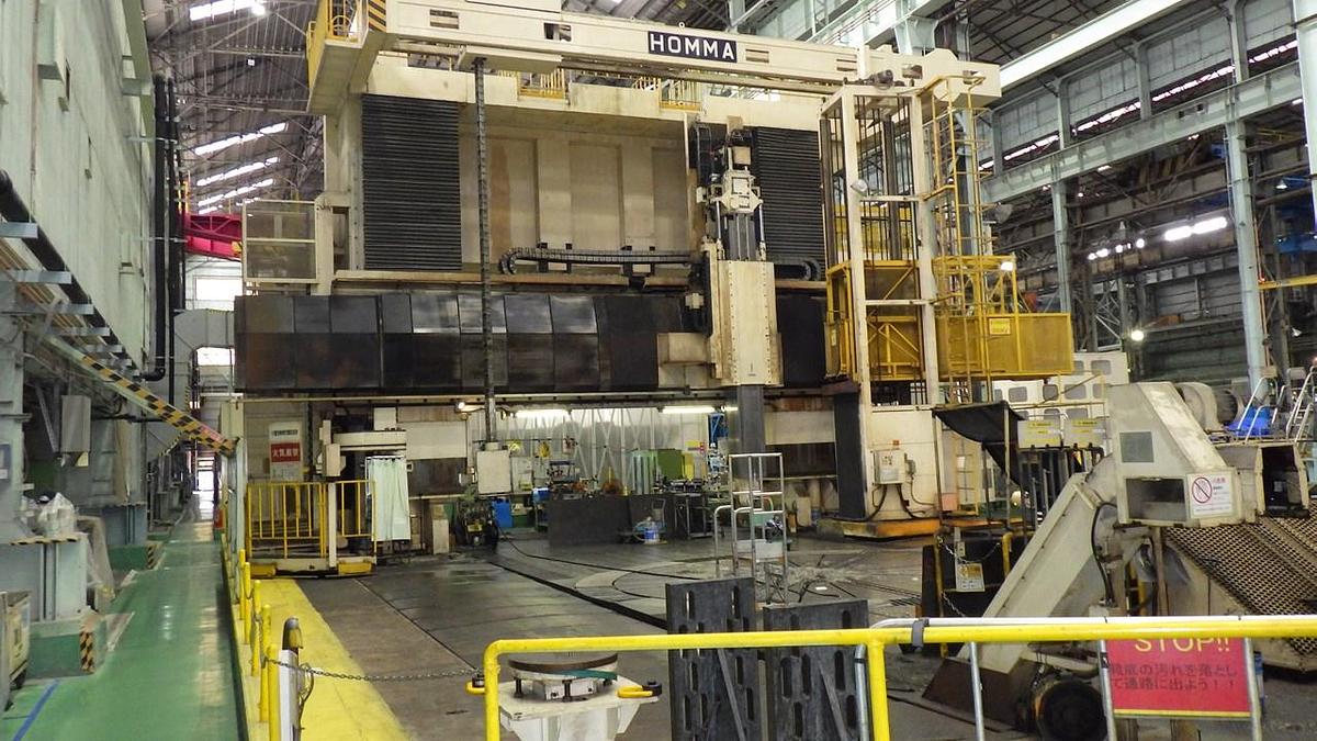 Used Homma HTM-5.5 GTN CNC Gantry Type Milling Machine with Turning Table