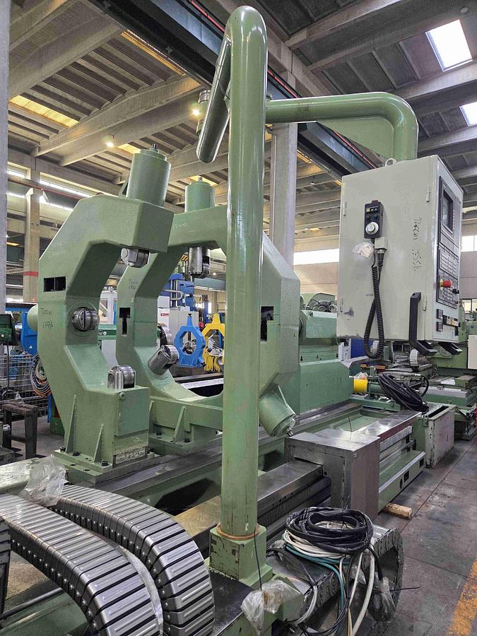 Used Tacchi HD3 / 140L CNC Horizontal Lathe with Live Spindle Milling Tower & C-Axis
