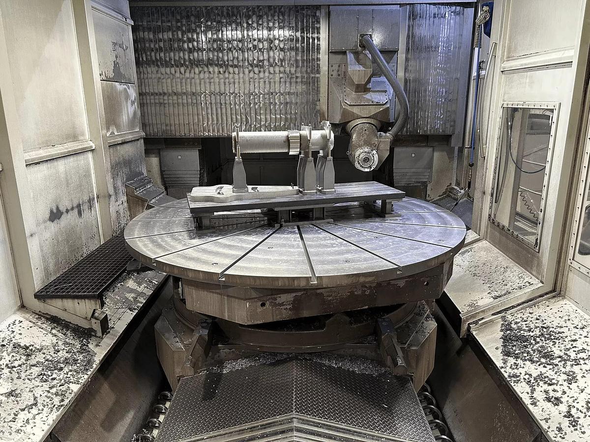 Used DMG DMC 340 U CNC Universal Machining Center with 2 Pallet System & Rotary Table Plate
