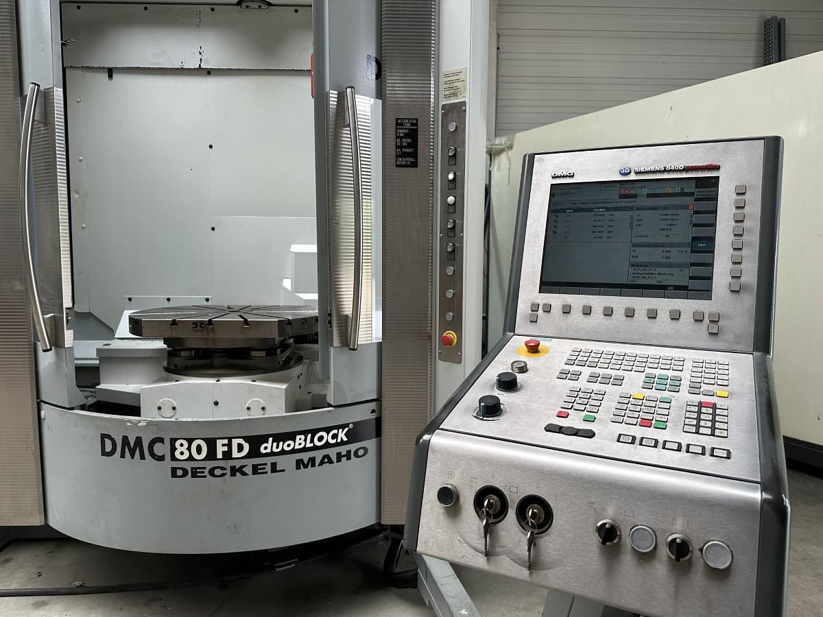 Used DMC 80 FD duoBLOCK 5-AXIS MACHINING CENTER - MILLING & TURNING