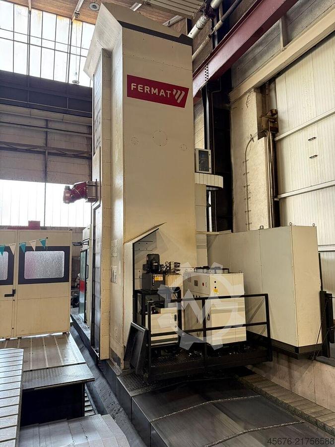 Used Fermat WRF Mill CNC Floor-Type Horizontal Boring Machine with 2 Infeeding Rotary Tables