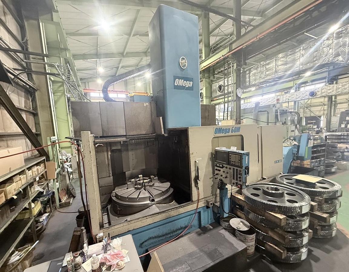Used Omega 60M CNC Vertical Boring & Milling Machine with Live Spindle 