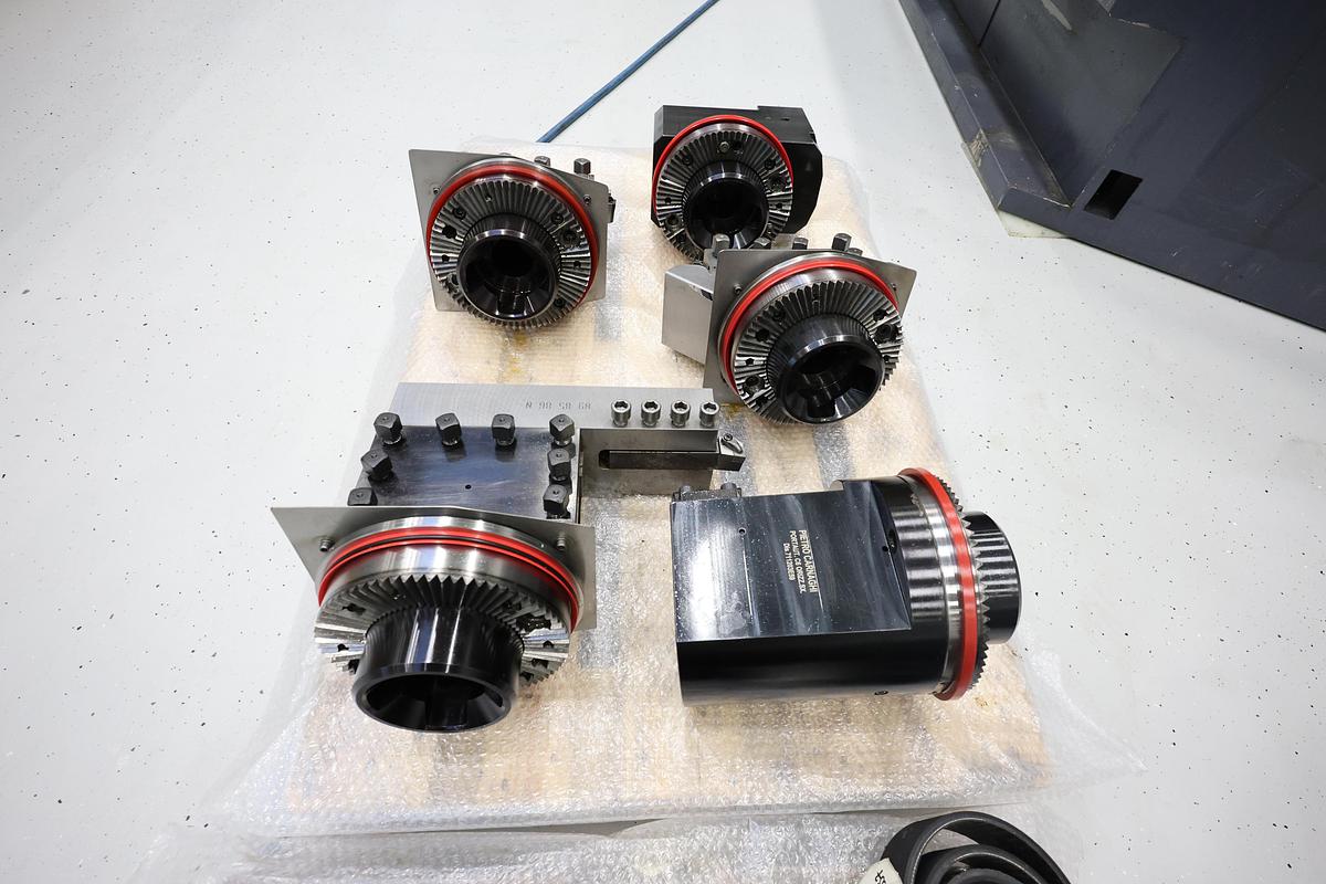 Used Pietro Carnaghi AC 20 TM-1800 Single Column CNC Vertical Boring & Milling Machine with Live Spindle Table C-Axis & 2 Pallet Changer