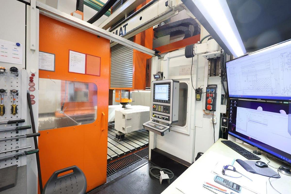 Used KOLB CUBIMAT VD 5-AXIS CNC Double Column Adjustable Rail Planer Type Milling Machine