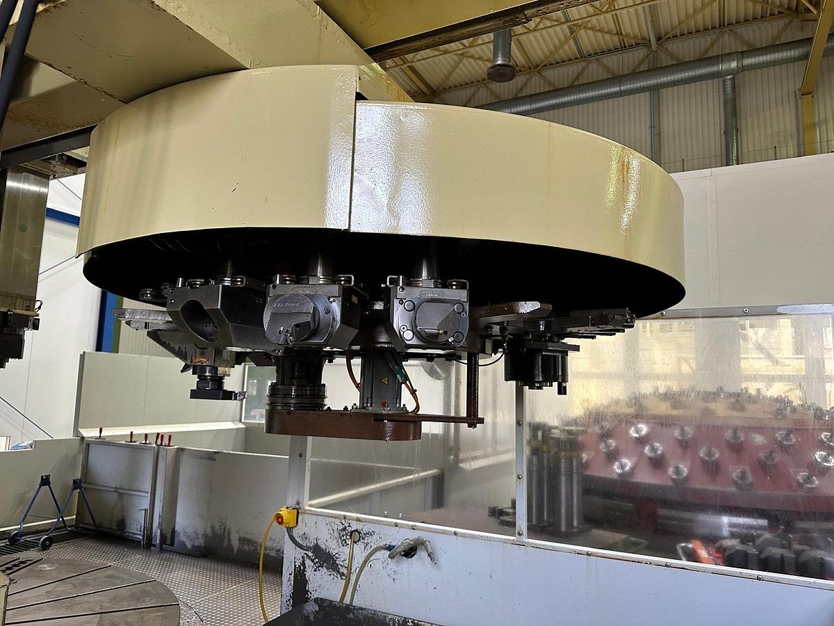 Refurbished Schiess 40 DZ CNC Double Ram Vertical Boring & Milling Machine with Live Spindle & Table C-Axis