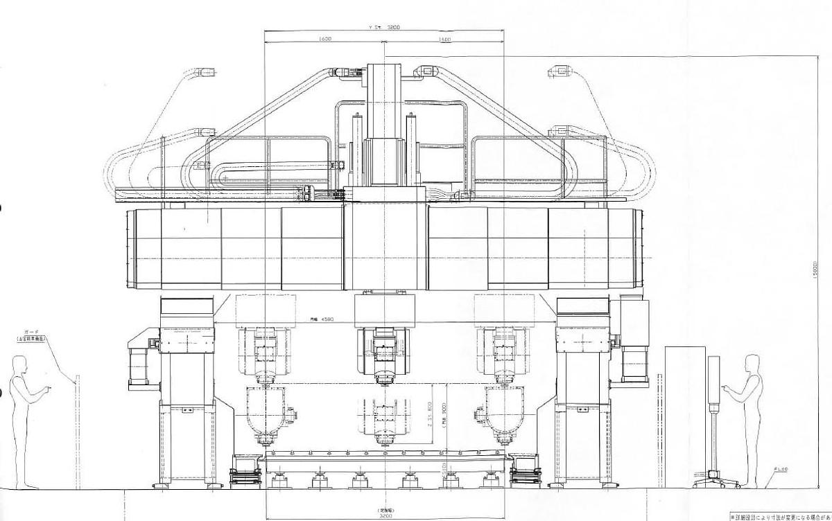 Used Shibaura MCW 4624(5A) CNC Gantry Type Machining Center