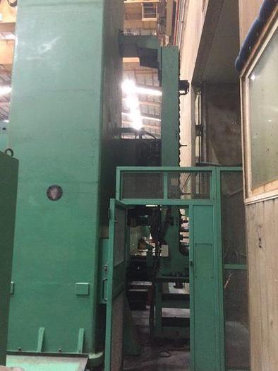 Used Hankook VTC 5060Y CNC Double Column Vertical Boring & Turning Machine with Y-Axis Traveling Table, Live Spindle, C-Axis