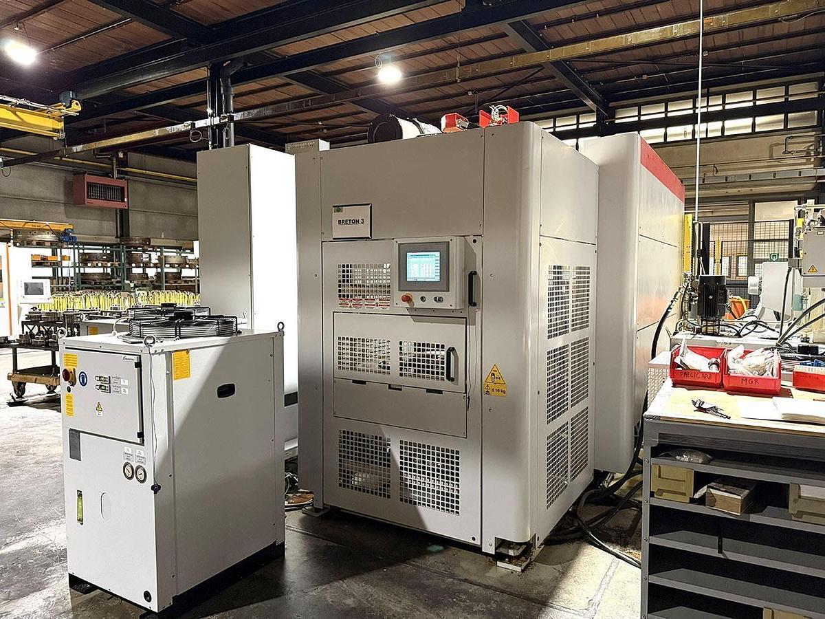 Used 3x Breten 5-Axis Machining Centers with Fanuc Robot Loader 