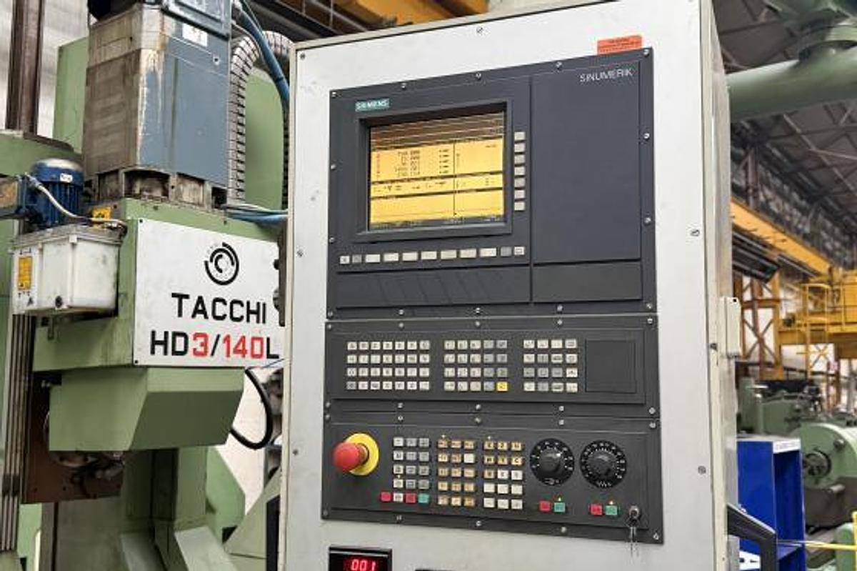 Used Tacchi HD3 / 130L CNC Horizontal Lathe with Live Spindle Milling Tower & C-Axis