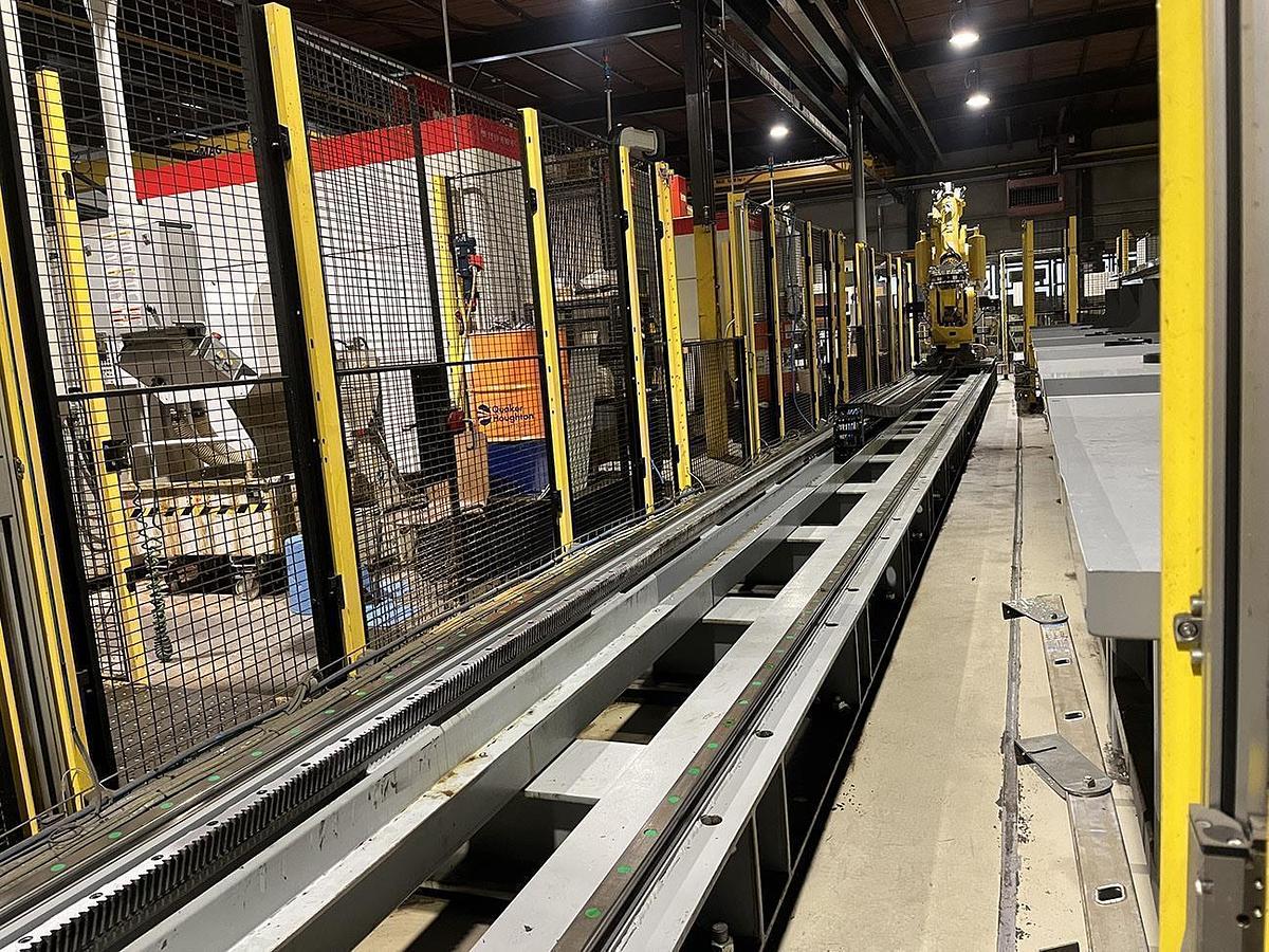 Used 3x Breten 5-Axis Machining Centers with Fanuc Robot Loader 