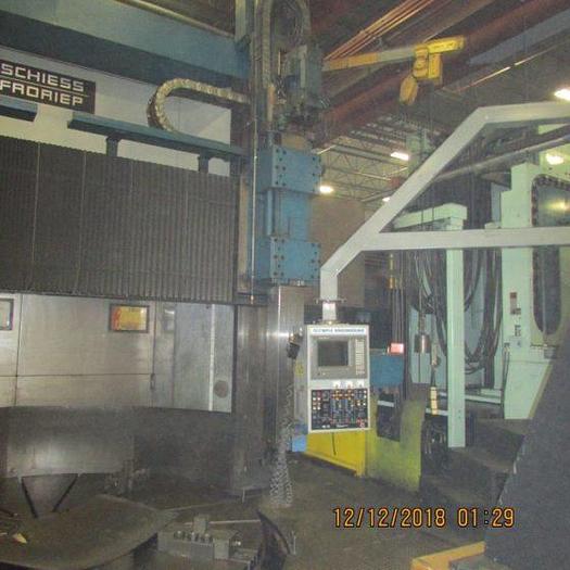 Used Schiess 40DS 350/4000 – 250/160 CNC Double Column Vertical Turning & Boring Machine with Live Spindle & C-Axis