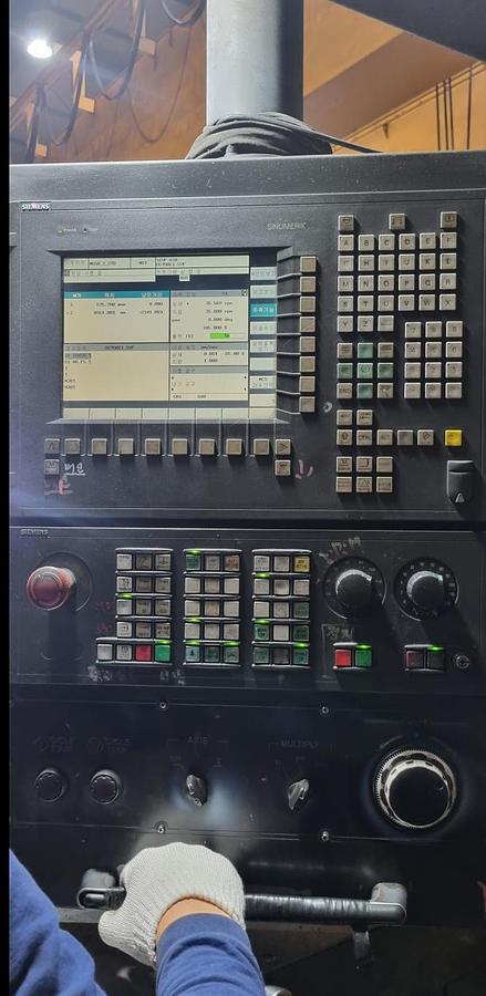 Used Hwacheon Mega 300-17T CNC Heavy-Duty Horizontal Lathe