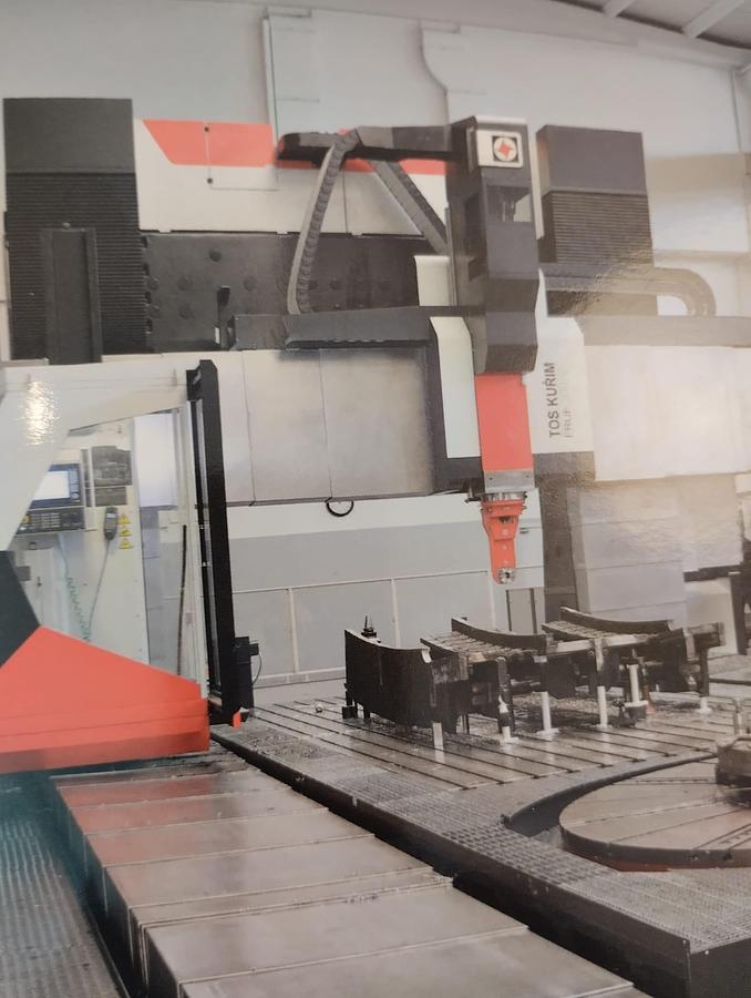 Used TOS KURIM FRUF 300/12 CNC Gantry Type Milling Machine with 3000mm Diameter VTL Rotary Table