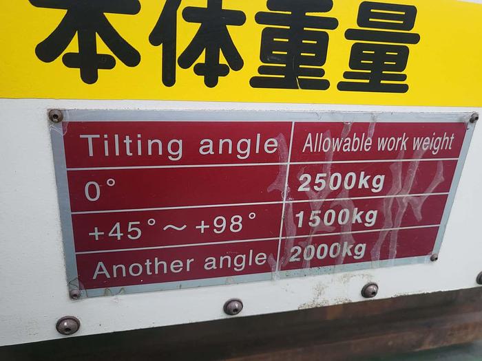 Used Tsudakoma TTNC-1500 NC Tilting Rotary Table