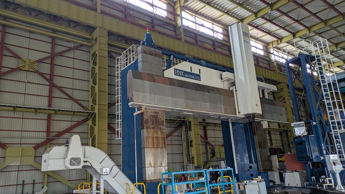 Used HNK NT 60/80 CNC HEavy-Duty Double Column Vertical Turning Machine