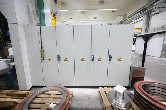 Used Pietro Carnaghi AC 20 TM-1800 Single Column CNC Vertical Boring & Milling Machine with Live Spindle Table C-Axis & 2 Pallet Changer