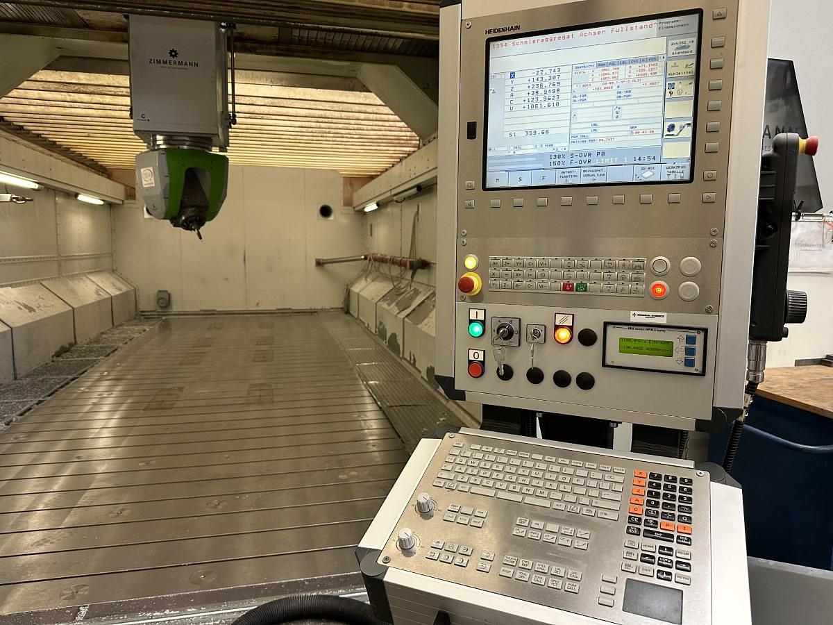 Used Zimmermann FZ 37-5 CNC 5-Axis Gantry Type Machining Center