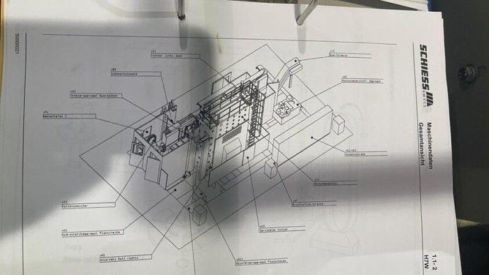 Used Schiess Vertimaster VM 1.25 CNC Double Column Vertical Turning & Boring Machine