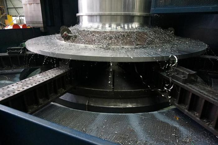 Used HNK VTC 50/85 CNC Heavy Duty Double Column Vertical Boring & Turning Machine with Live Spindle & Table C-Axis