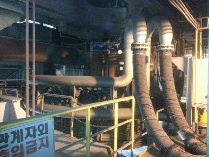 Used Inteco 150 Ton Ladle Furnace with Moving Rail Car, Dust Collection, Auto Input system