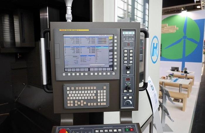 Used Hankook VTC 200E CNC Double Column Vertical Boring & Turning Machine with Live Spindle