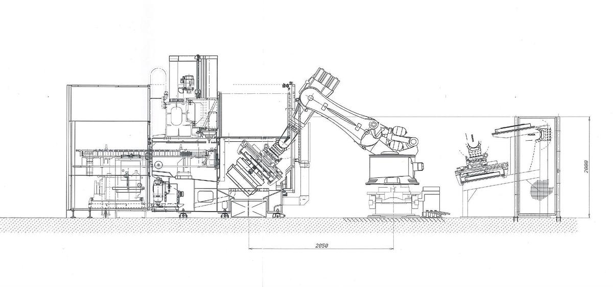 Used 3x Breten 5-Axis Machining Centers with Fanuc Robot Loader 