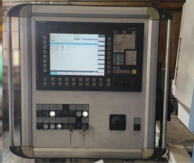 Used Niles Simmons 5-Axis Heavy Duty N50MC / 6000 CNC Slant Bed Milling Center – 4 Longitudinal Guideways