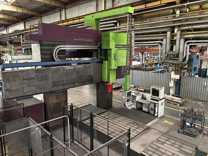 Used Waldrich Coburg 17S-10 FP 225 NC Portal Milling Machine with Double Table