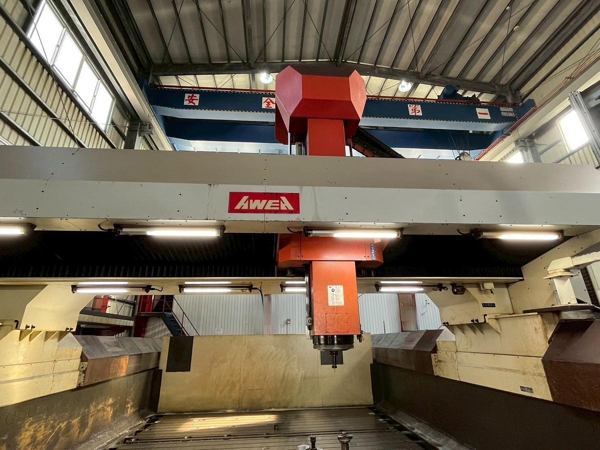 Used AWEA LG 8050 CNC Double Column Gantry Type Machining Center