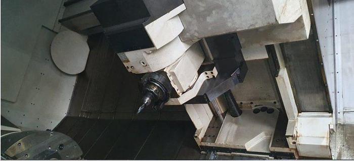 Used Niles Simmons 5-Axis Heavy Duty N50MC / 6000 CNC Slant Bed Milling Center – 4 Longitudinal Guideways