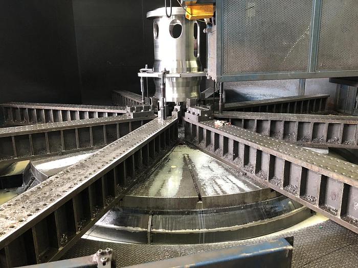 Used HNK VTC 50/85 CNC Heavy Duty Double Column Vertical Boring & Turning Machine with Live Spindle & Table C-Axis