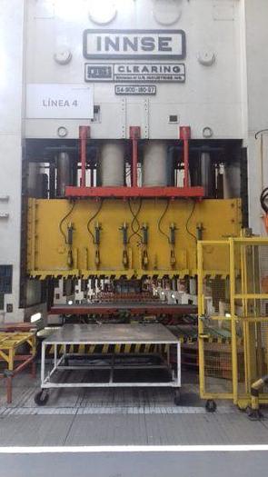 Used Tandem Press Line Composed of (5) Five Innse Single Action with Cushion Mechanical Presses Line