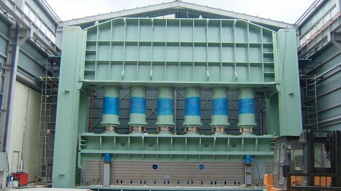 Used 10,000 Ton Hydraulic Structural / Pipe Forming Bending & Cladding Press